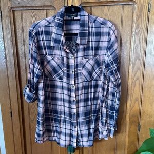 Plaid flannel shirt
